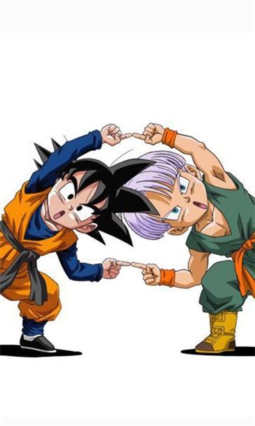 悟天克斯合体简笔画