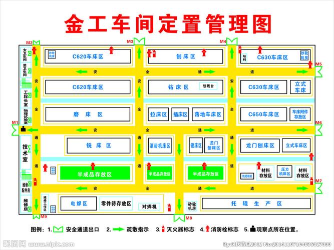 金工车间定置管理图图片