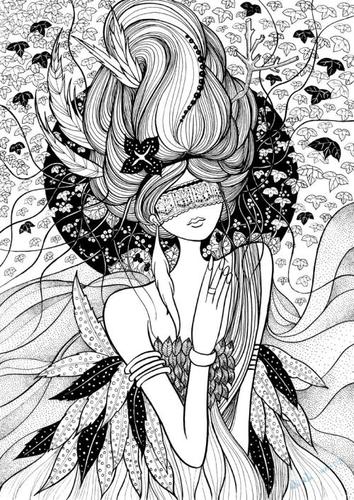 创意黑白插画素描图片大全