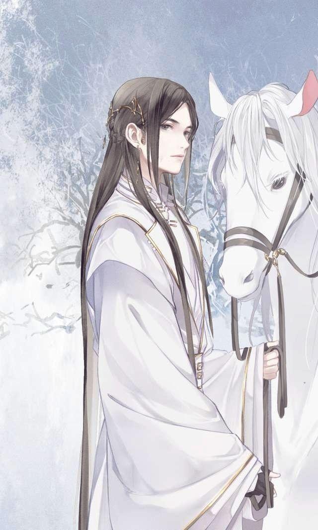 古风白衣少年壁纸手绘