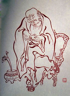 弘一大师罗汉画集