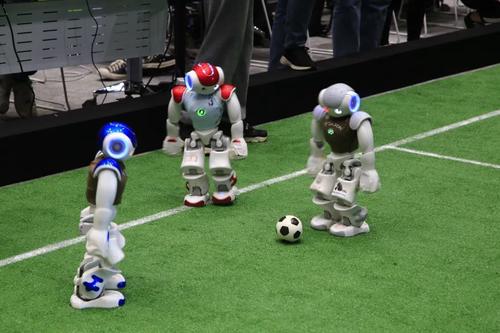 足球机器人比赛现场