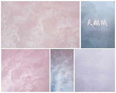 天鹅绒艺术墙面 - 高级感的艺术漆装修 天鹅绒装修后的效果,在马良