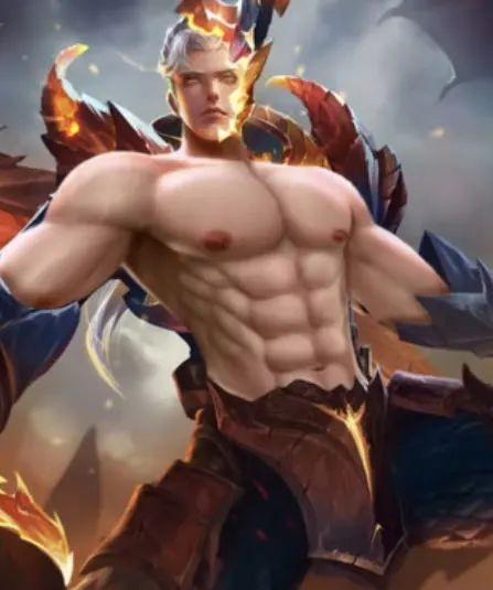 王者英雄腹肌图