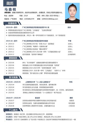 关于公布广州工商学院海尔杯简历设计大赛评审结果的通知及部分优秀