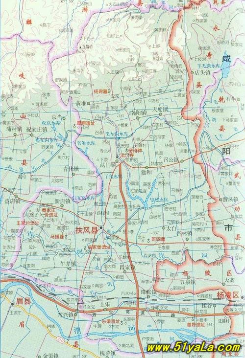 扶风县地图