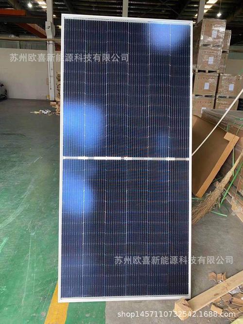 晶科455w太阳能电池板9栅线双玻双面发电b级太阳能光伏板