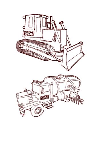 儿童涂色画(工程车)(最新整理)