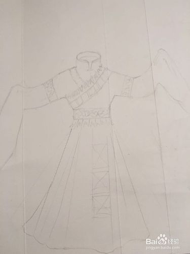 怎样画藏族舞蹈服的简笔画