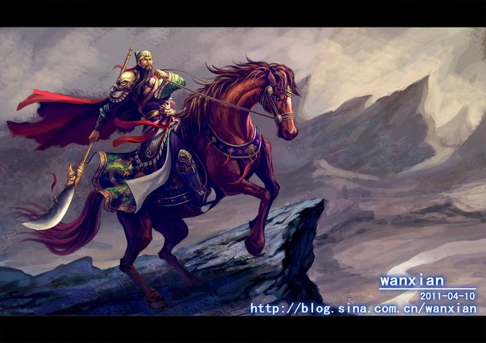 他们做的三国写实游戏,又是三国哎,所以画个关云长,三国要杯具了.