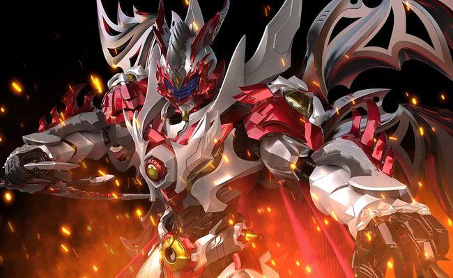 铠甲勇士帝皇铠甲和炎龙铠甲有六条翅膀牌面比修罗铠甲还高