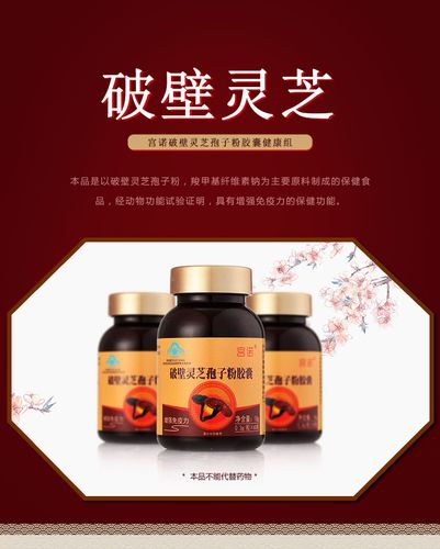 宫诺破壁灵芝孢子粉胶囊健康组 货号123005