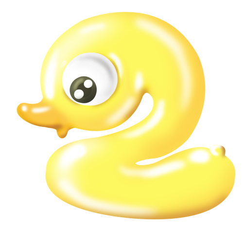 卡通动物数字2图片