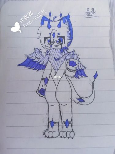 第一次画站起来的,不喜勿喷,谢谢!_兽设_文化_绘画