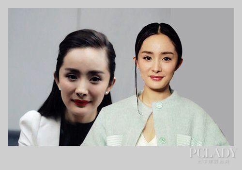 杨幂低马尾新look 一缕头发是造型还是失误