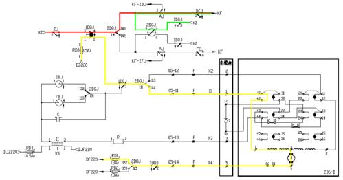 直流道岔控制电路