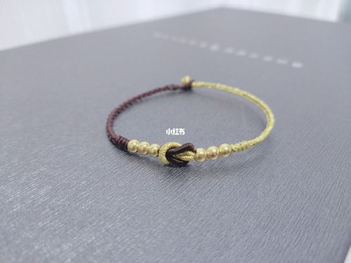 手链手工编制金珠金豆子编法好看搭配金子_手链_搭配