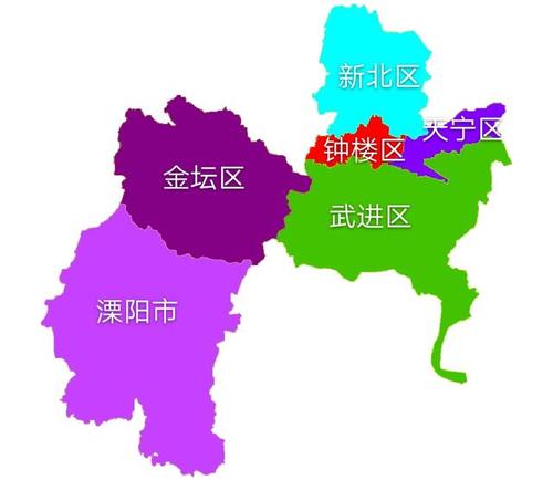 常州市还有很多新区和开发区等,这些属于功能区不是真正的行政区,所以