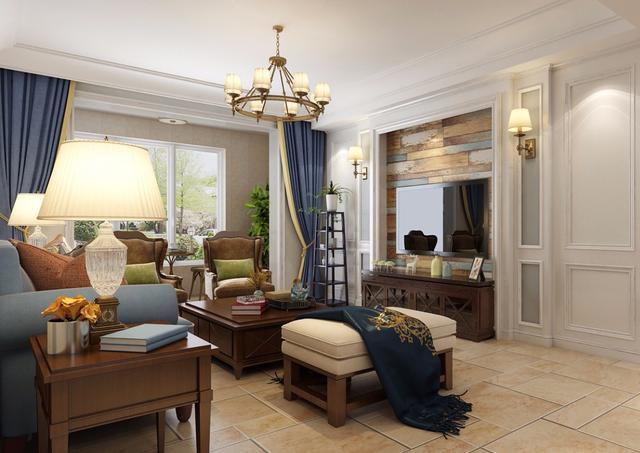 77平米的房子装修只花了10万,美式风格让人眼前一