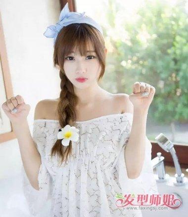 学生小辫子发型怎样弄好看女生小辫子扎发型大全3