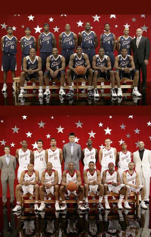nba全明星合影最全历届nba全明星合照大集合