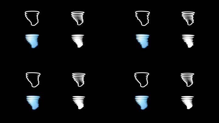 天气预报icon图标:龙卷风
