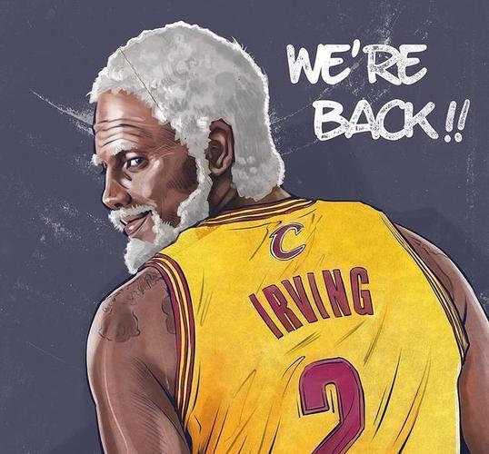 nba插画系列之可做头像的球星创意插画很酷