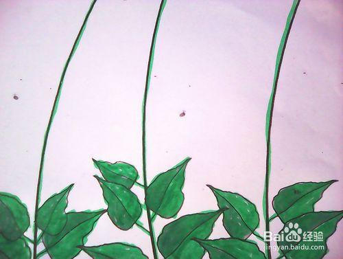 手指点画——一串红