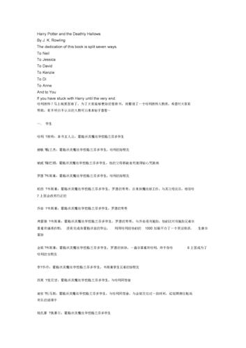 哈利波特人物表.docx 17页