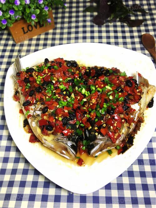 朝天椒豆豉蒸鱼头