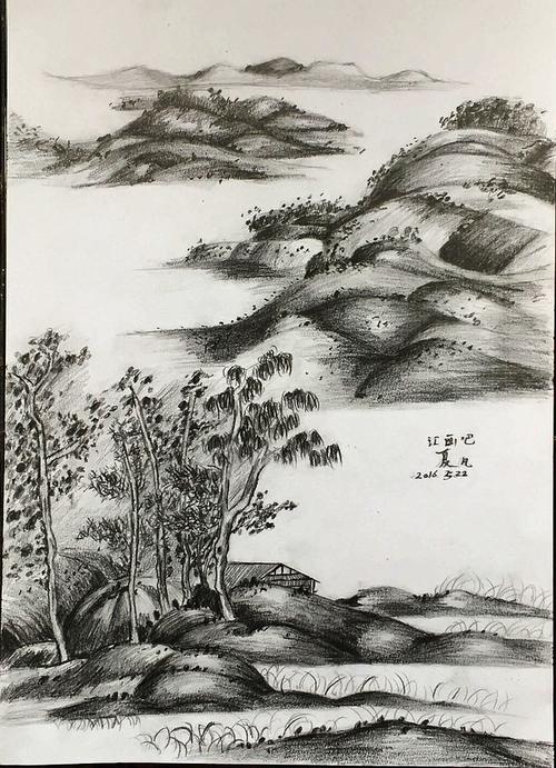 松江暑假学素描素描班国画风素描