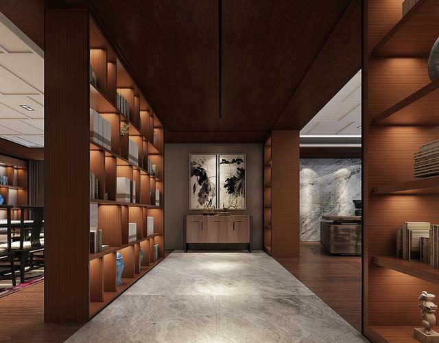 南昌办公会所装修效果图案例赏析