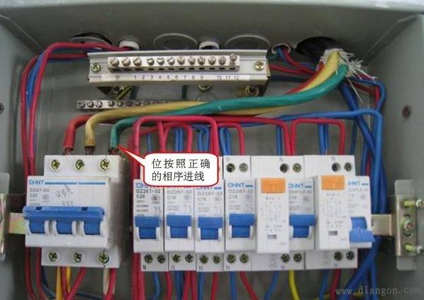 使用三个1p空开代替一个3p空开作为三相空调开关. 2.管内有接头  1.