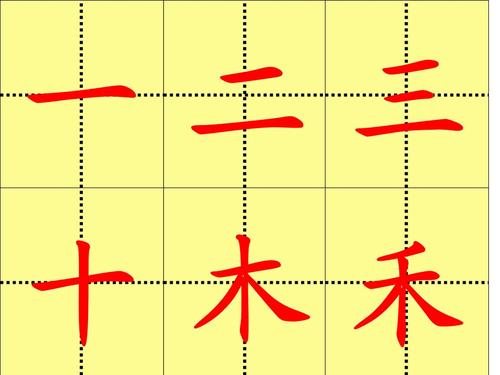 人教一年级上册生字表二田字格.pptx 19页