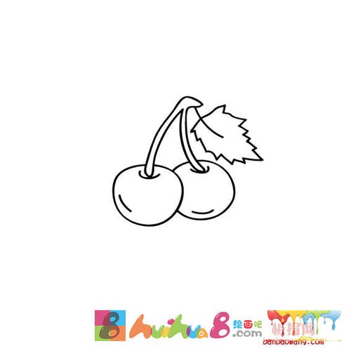 樱桃简笔画水果类简笔画