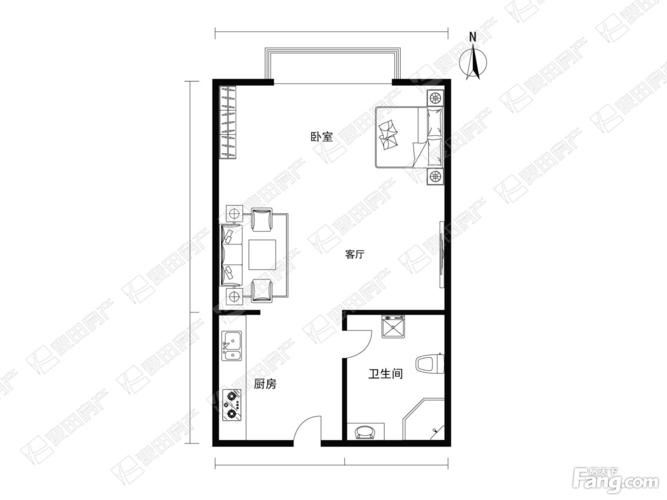 林肯公园小区租房,一室一厅,林肯公园开间,豪华装修