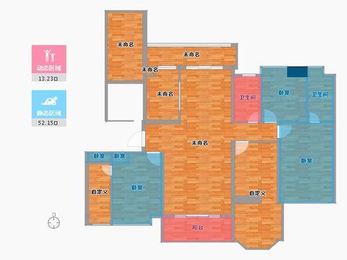 和平县东方国际花园0室0厅2卫0厨192.00㎡户型图