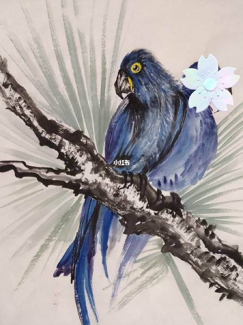 国画 鹦鹉_国画_鹦鹉_文化_绘画