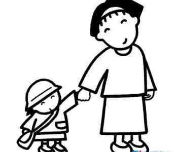 幼儿园简笔画人物爸爸