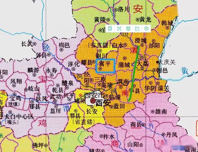 49年后富平县行政隶属沿革