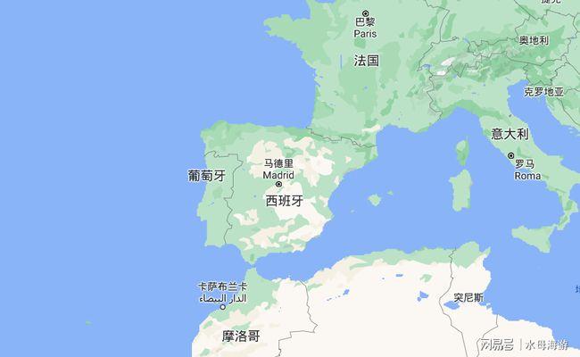 西班牙是一个位于欧洲西南部的沿海国家,它和葡萄牙一起处在地中海的