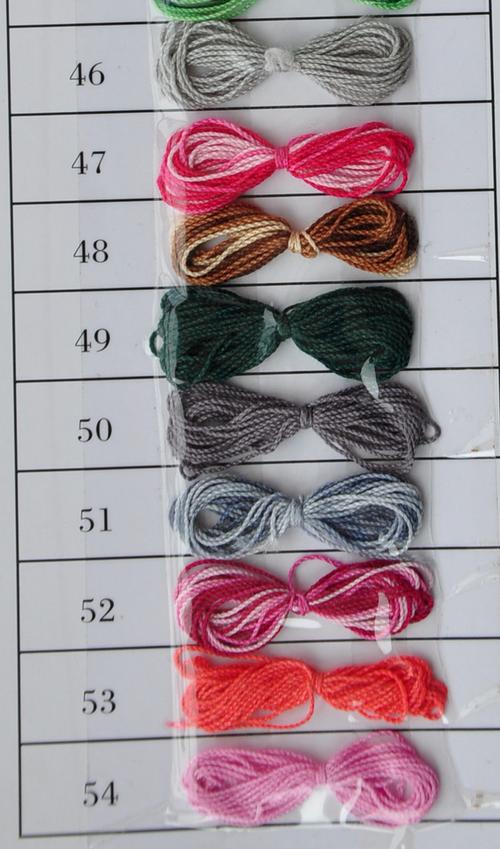 正品上海浦东产蝶恋花亚麻七彩亚麻段染线爱尔兰钩花专用蕾丝线