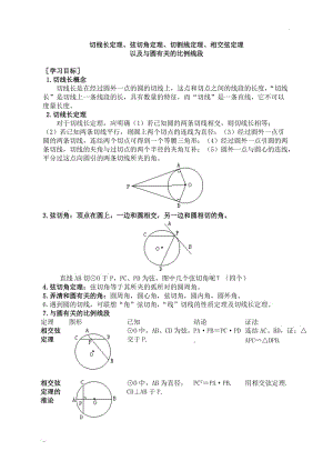 圆幂定理——老师用