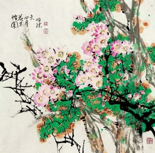 郭怡孮写意花鸟画作品