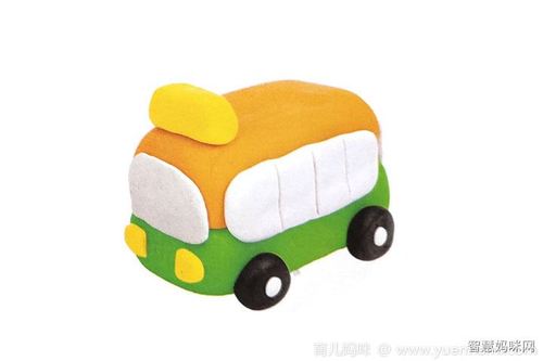 公共汽车手工粘土操作过程