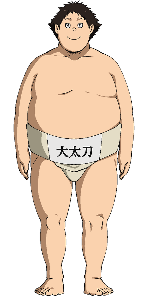 大太刀高等学校三年级学生,相扑部的部长,在 a target