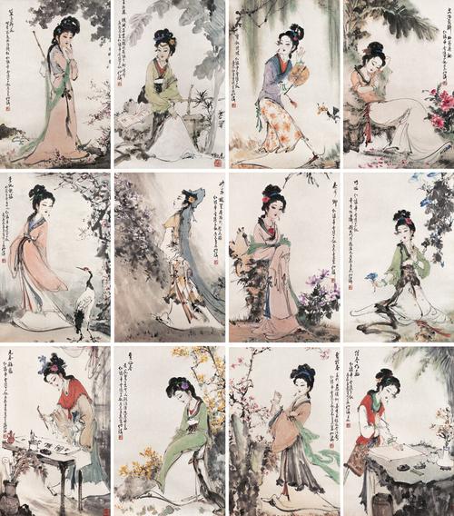 谁能找到以下图片为头像的金陵十二钗的全图