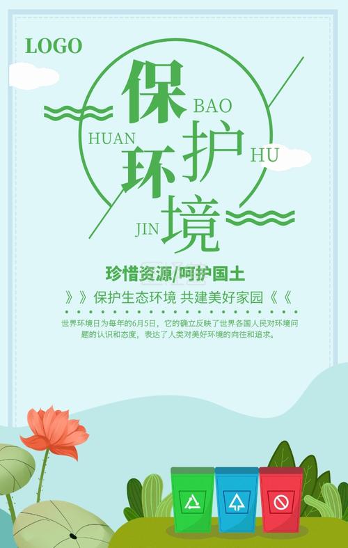 绿色清新保护环境世界环境日宣传海报
