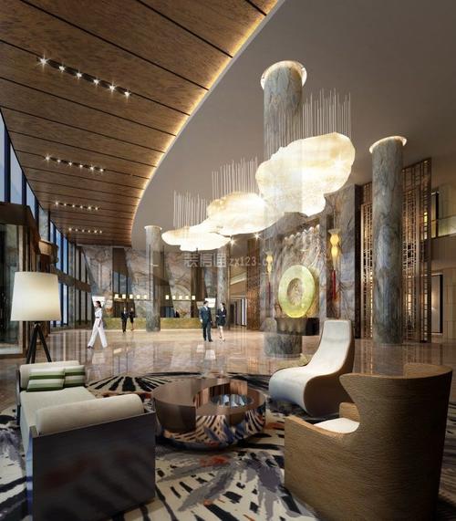 南京酒店轻奢风格3000平米设计方案 酒店包厢装修效果图_装信通网