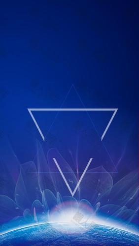 蓝色科技人工智能背景